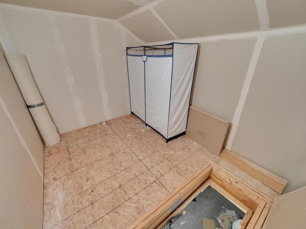 Storage space above garage!