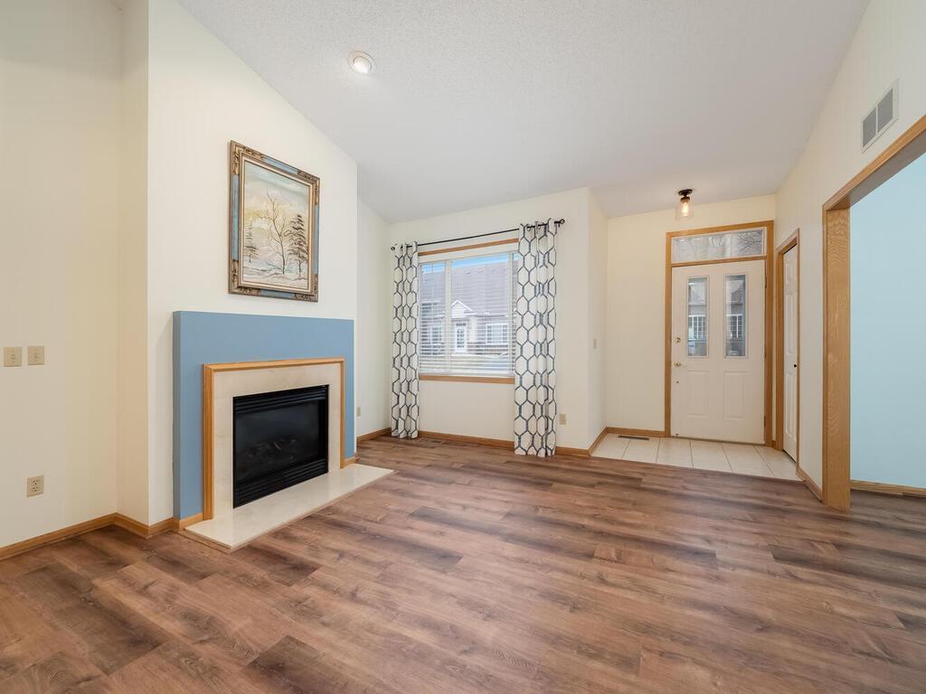 Cozy living room with fireplace