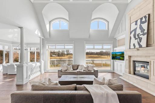 Sun-drenched interiors with expansive windows capturing serene views