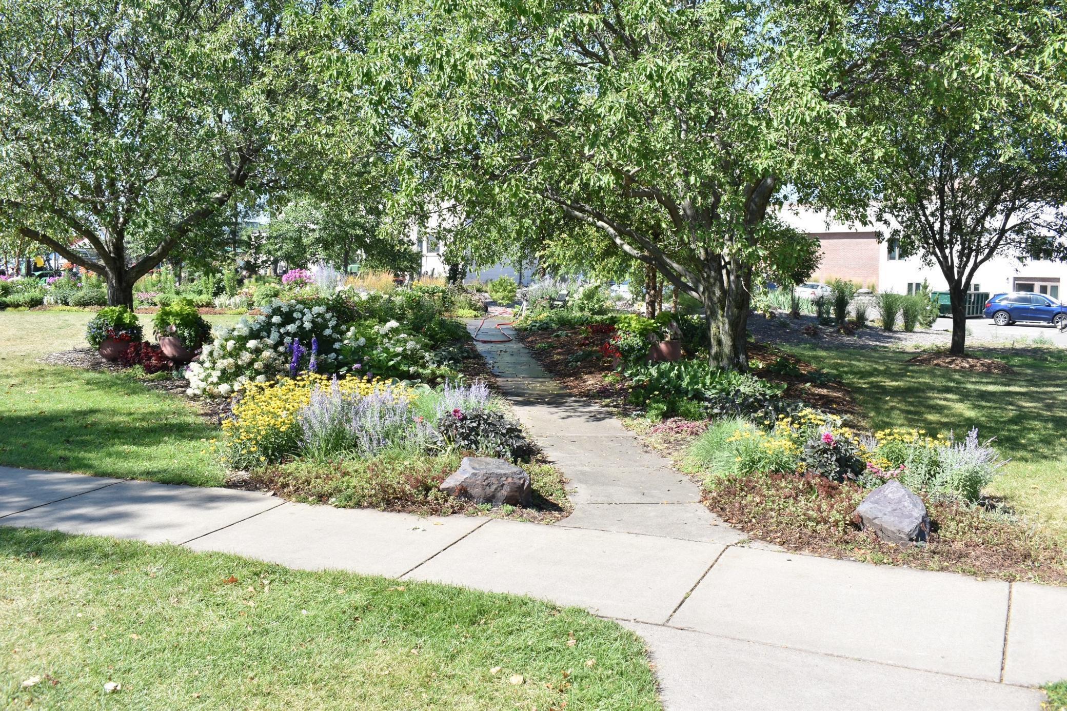 Central Park also features lovely landscaping and nature.