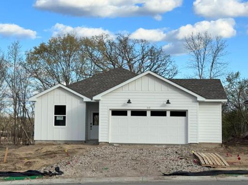 (Photo is of the actual home in progress.)