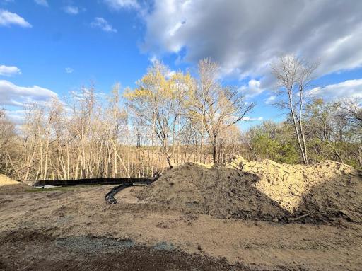(Photo is of the actual home in progress.)