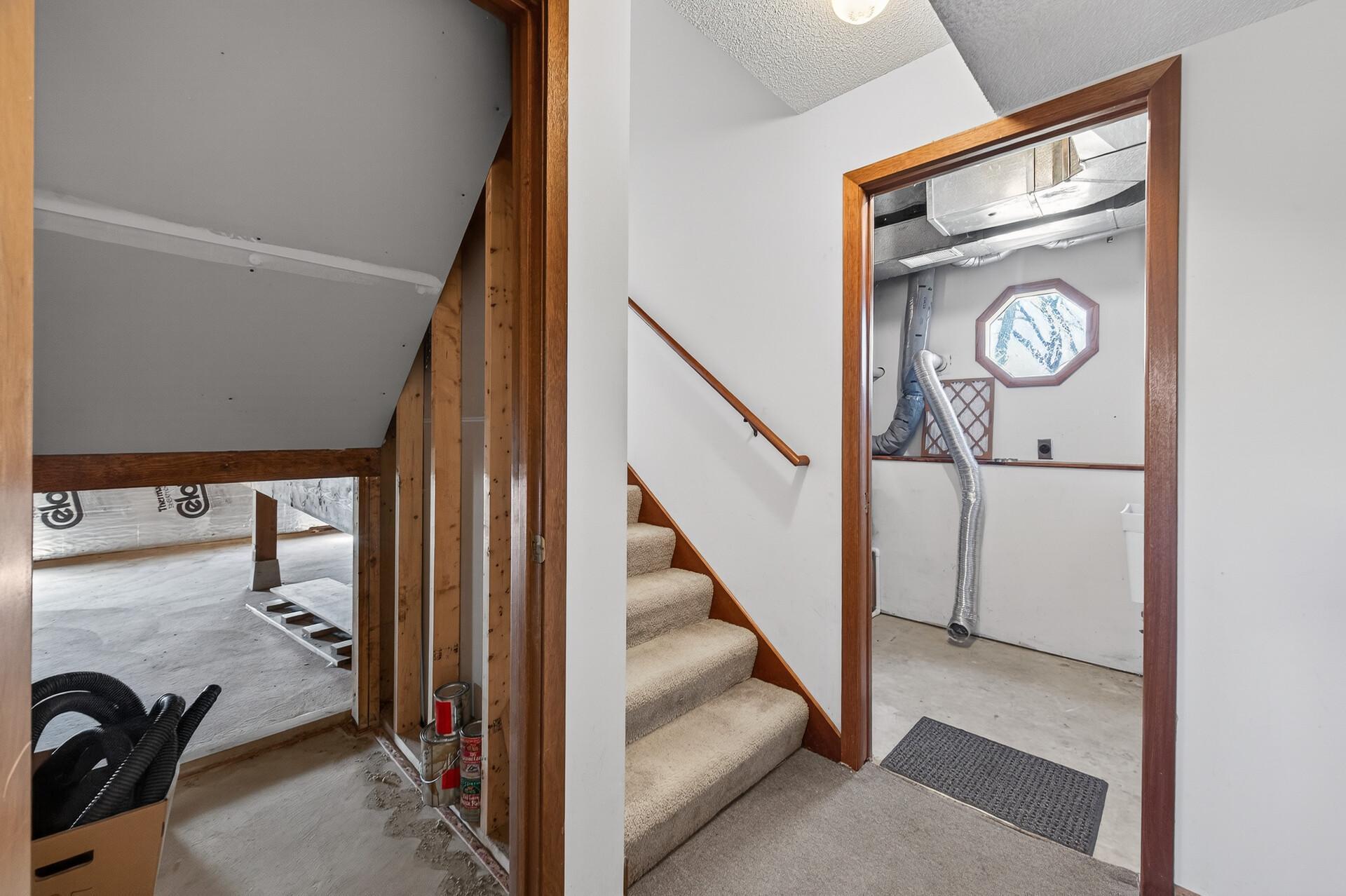 Lower level + crawl space