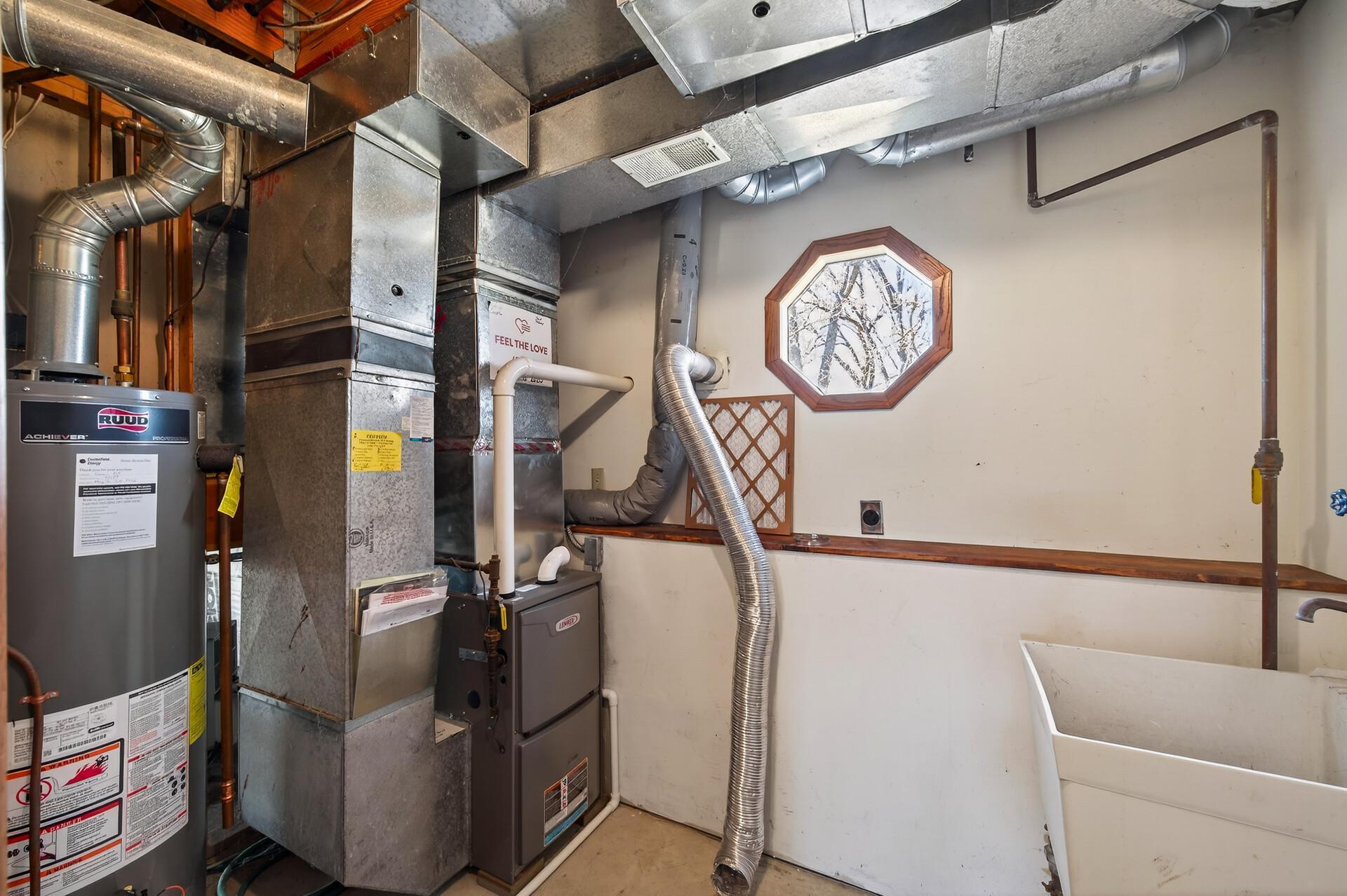 Laundry room in lower level