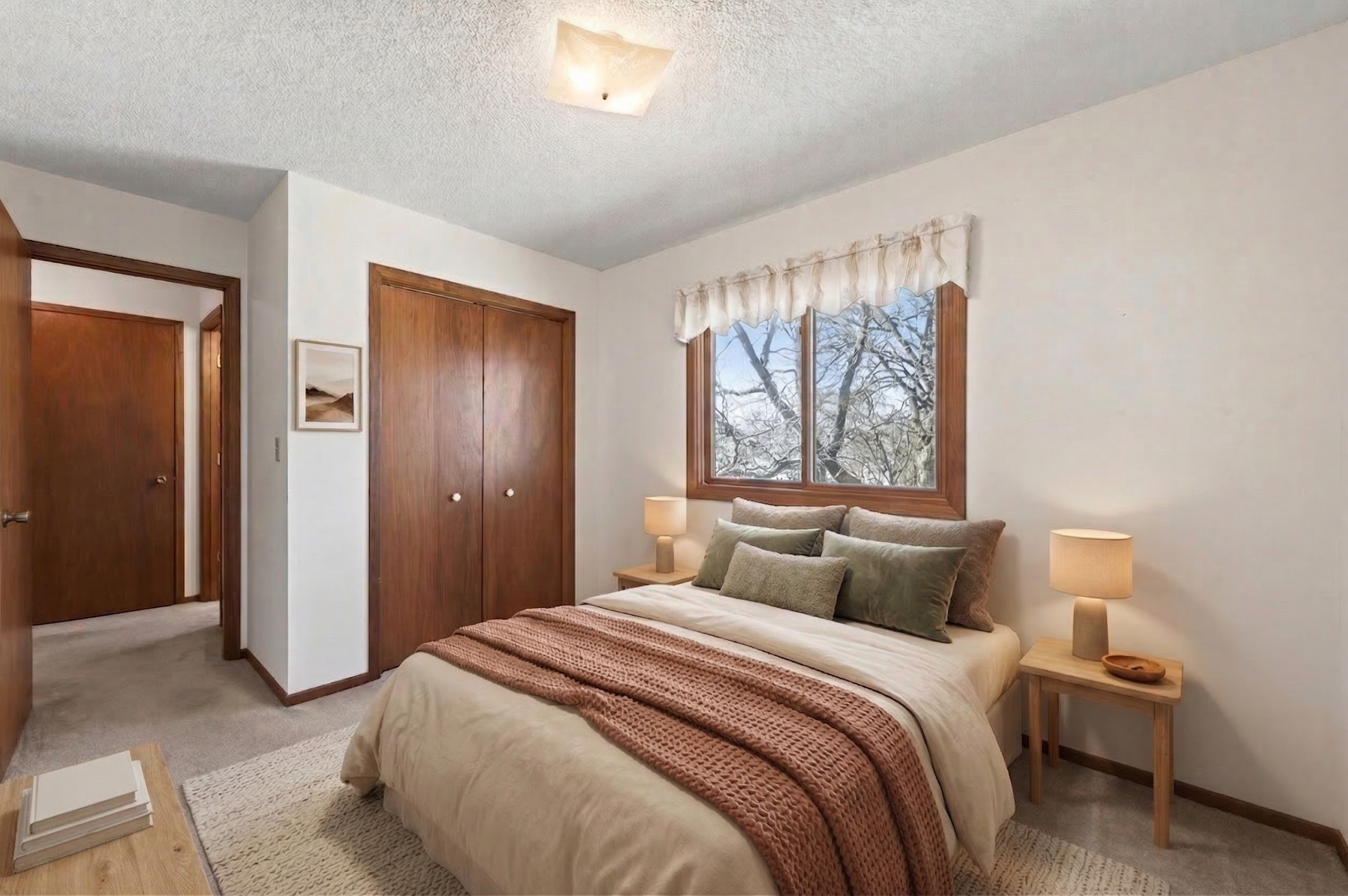 Bedroom #1 virtually staged