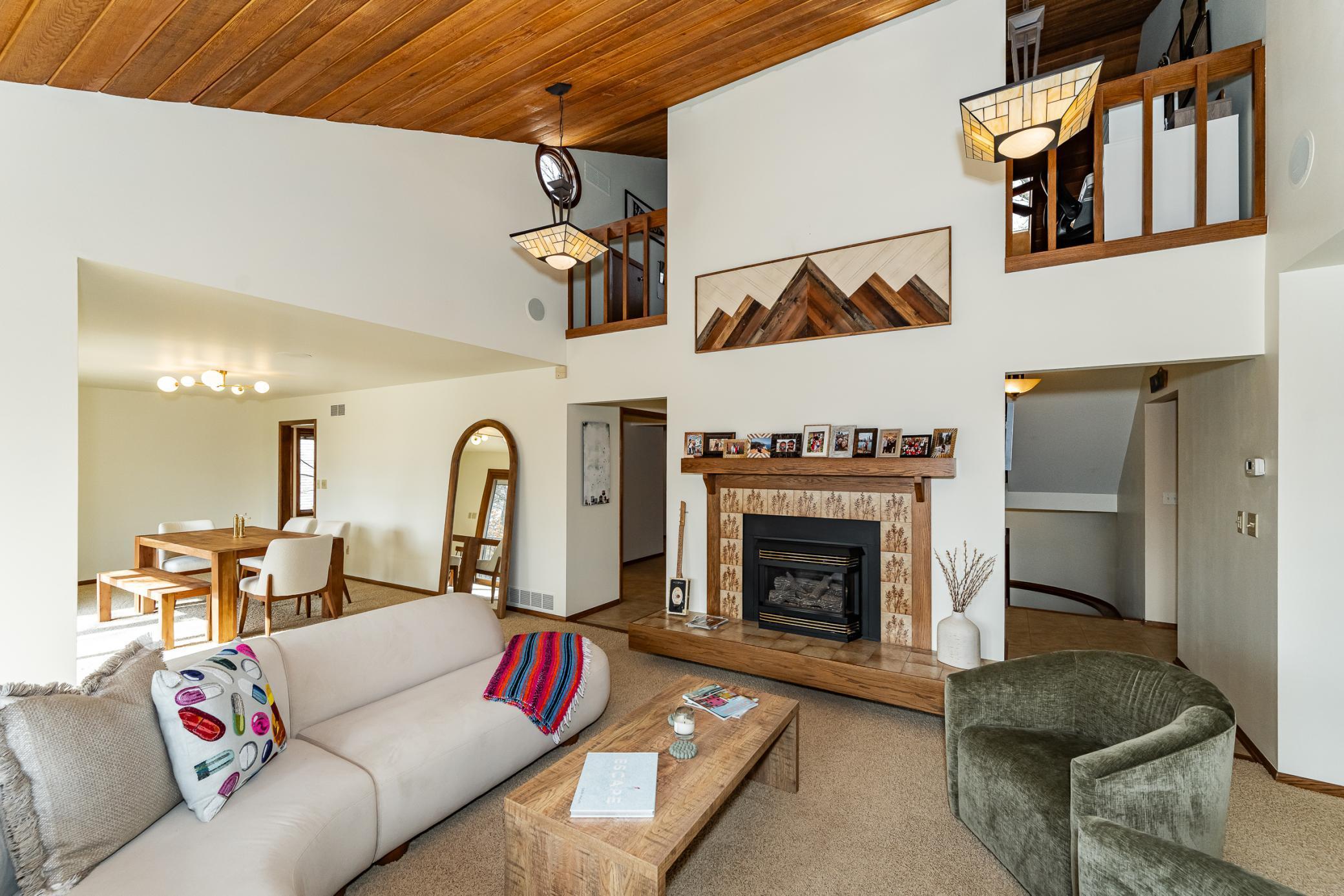 Open Dining and Living Room