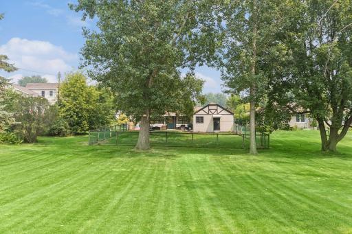 Home is on an almost 1/2 acre lot adjacent to Hole 2 on Midland Hills Golf Course. A portion is fenced making life easier if you have pets or little people.