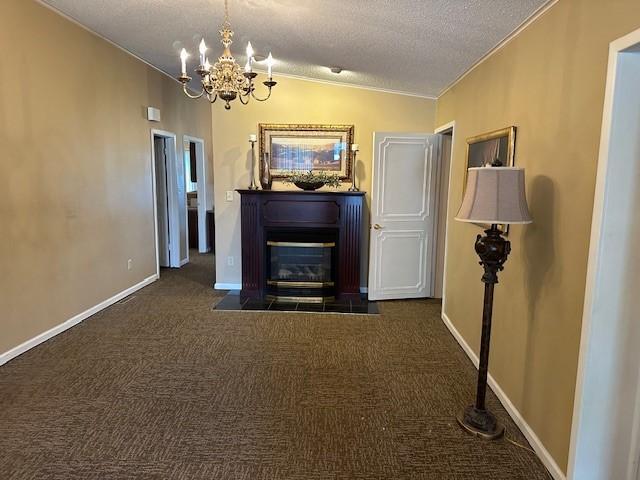 Main front sitting area with fireplace