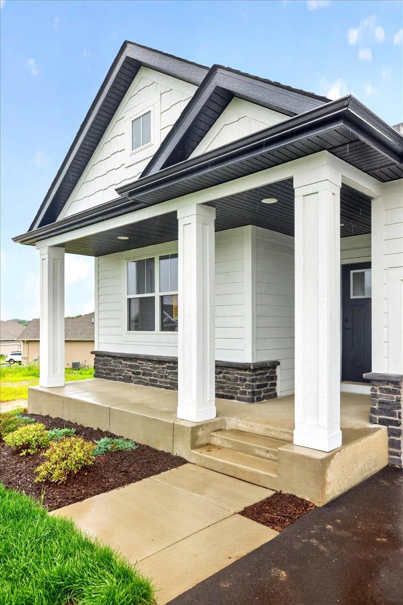 South facing front yard and driveway is perfect for all seasons!
