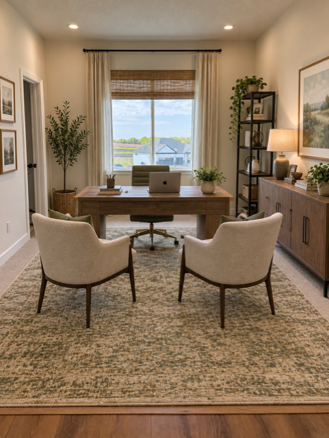 AI flex room office staging