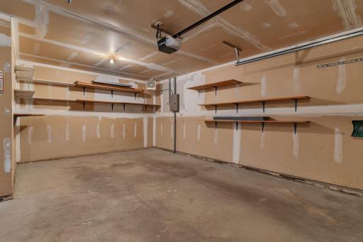 Large Single Stall Garage that is insulated and Heated. Plenty of Storage Room
