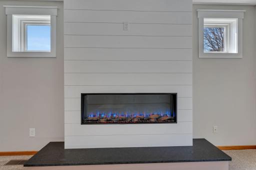 Beautiful and Functional Electric Fireplace. One for ambiance and the other for heat.