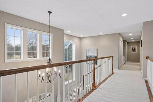 Tons of natural light on the catwalk in the upper level