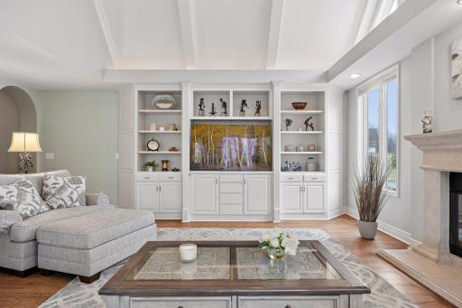 More beautiful built-ins in the great room