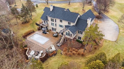 Arial view of the amazing exterior spaces