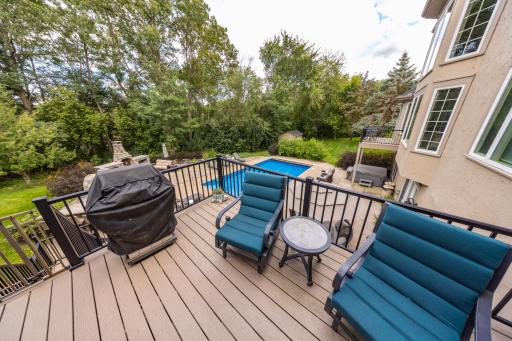 Amazing views of your own private outdoor oasis from the deck off the sunroom