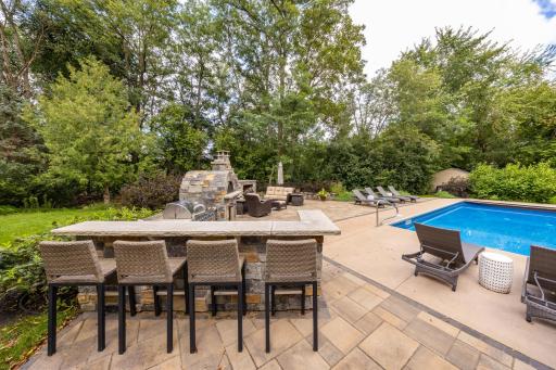 Look at all the seating at your alfresco paradise