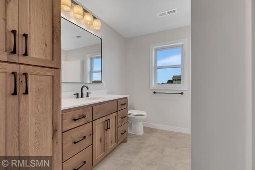 Bathroom off primary bedroom