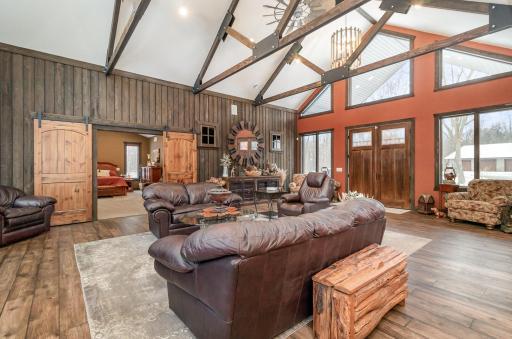 Master bedroom off of living room