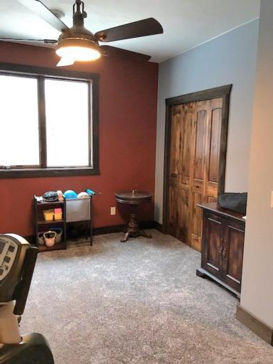 Third bedroom currently being used as an exercise space