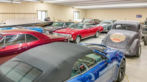 Shop-3 garage door openings