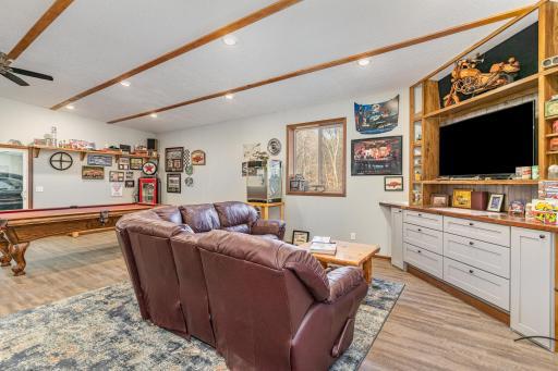 Entertaining space in shop