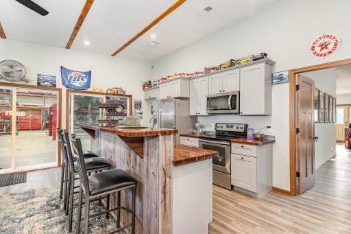 Entertaining space in shop