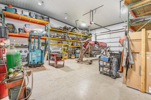 Shop-another garage door to side off of side of building