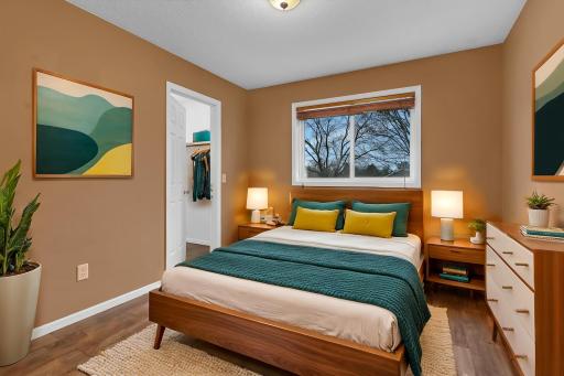 Virtually staged- 2nd bedroom
