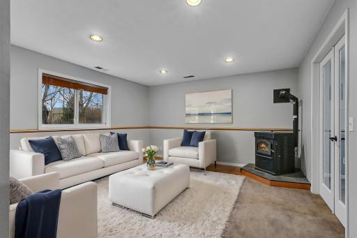 Family room- virtually staged