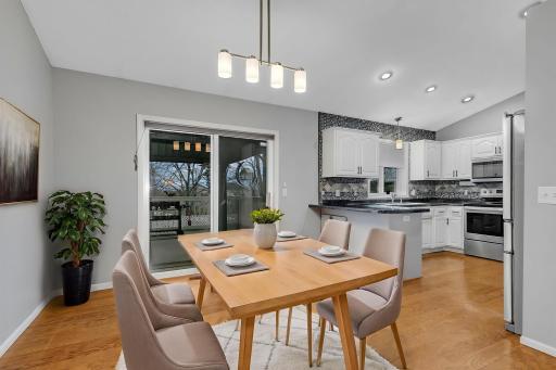 Dining room - virtually staged