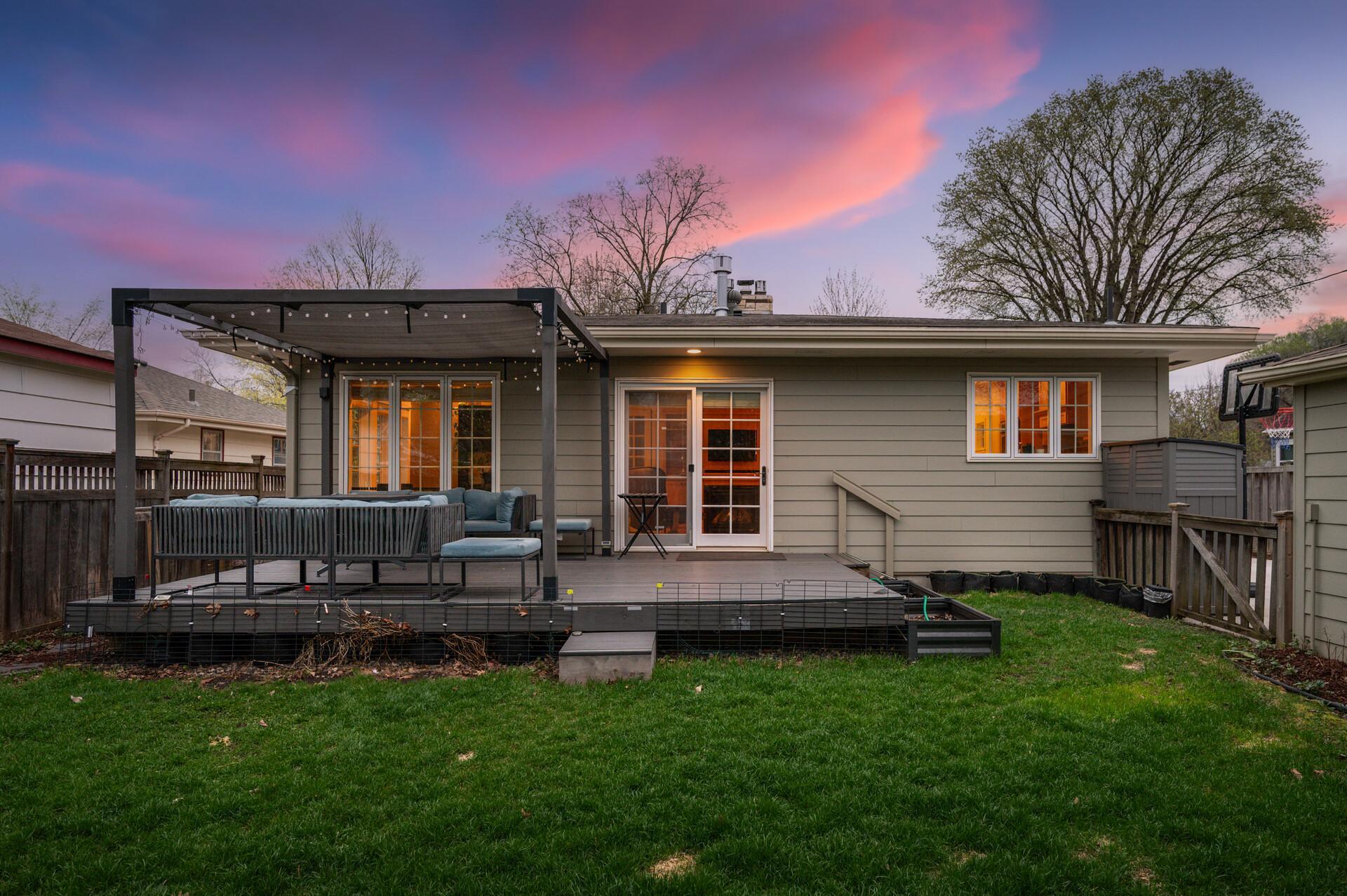 Maintenance-free deck and pergola