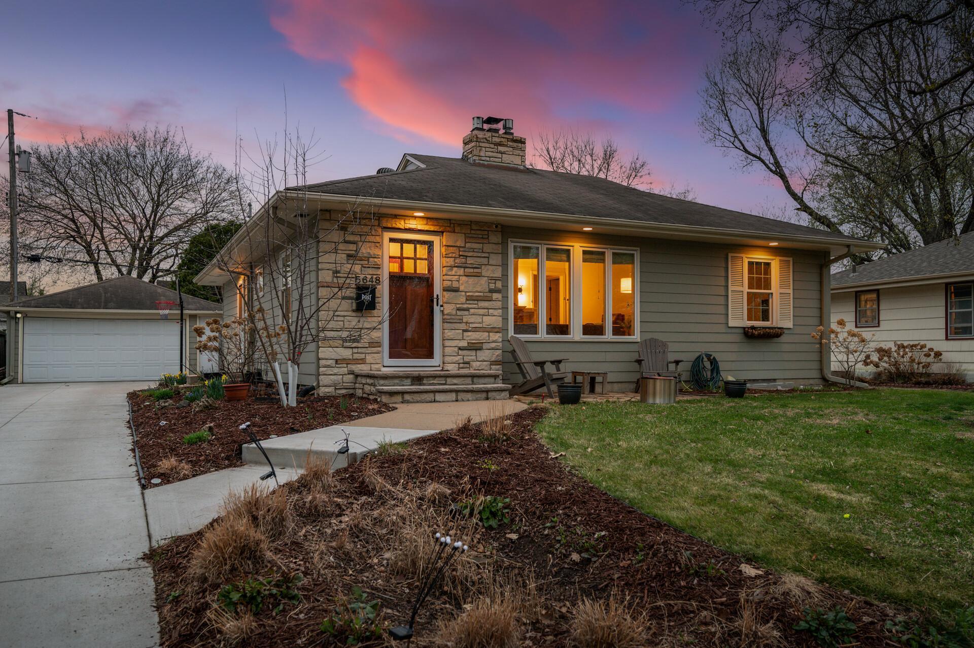 Rain garden in the front yard