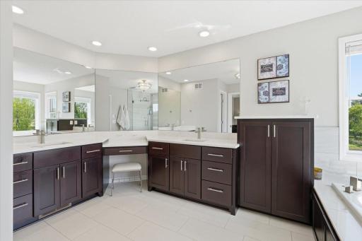 Primary full ensuite is a true spa experience.