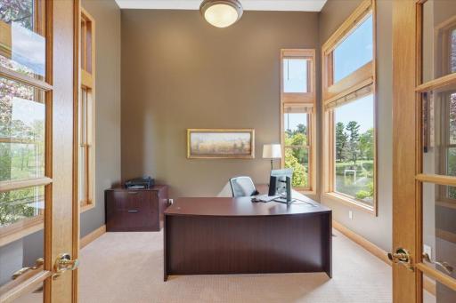 Main level office with more stunning views.