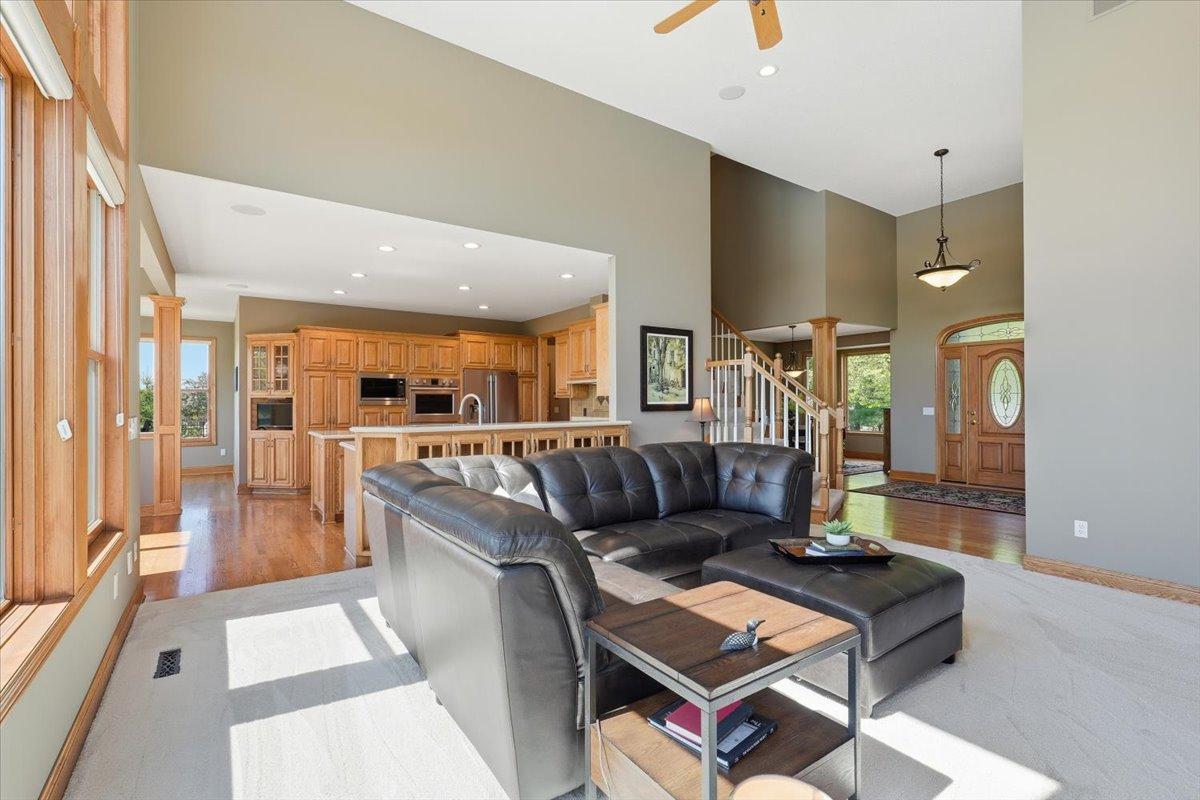 Open floor plan and airy layout!