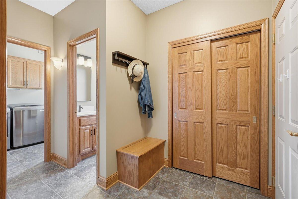 Mud room off the garage.