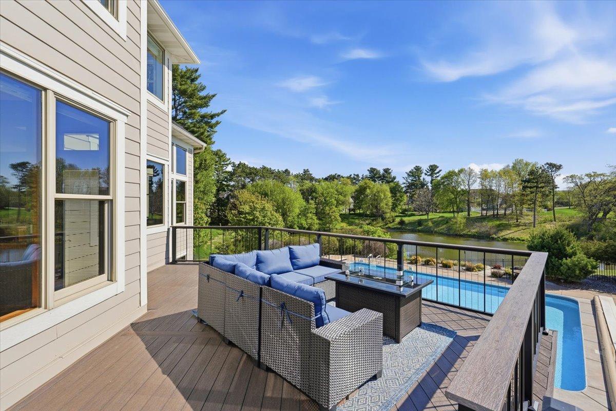 Out back, your deck awaits - perfect for an evening meal.