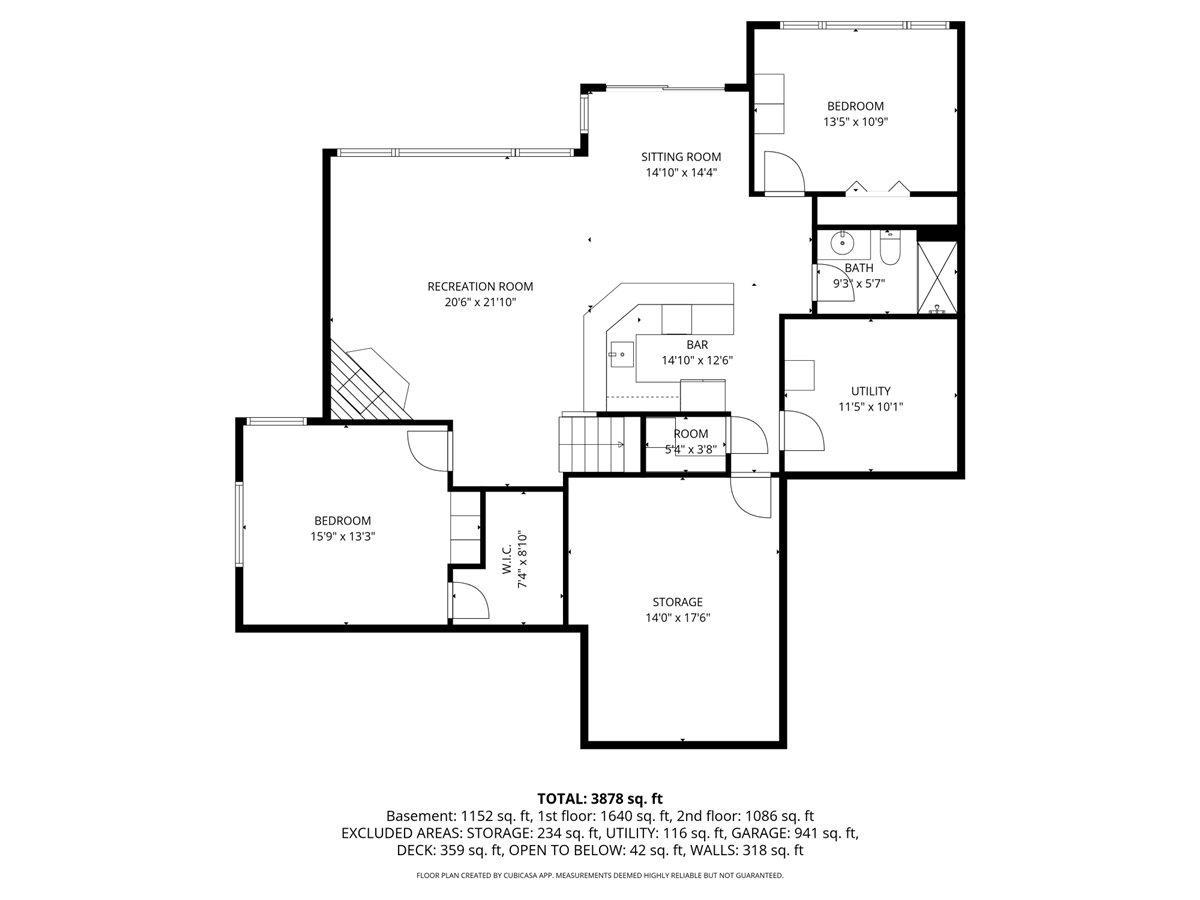 Lower Level Floor Plan