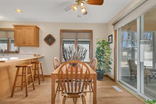 Dining leading to porch