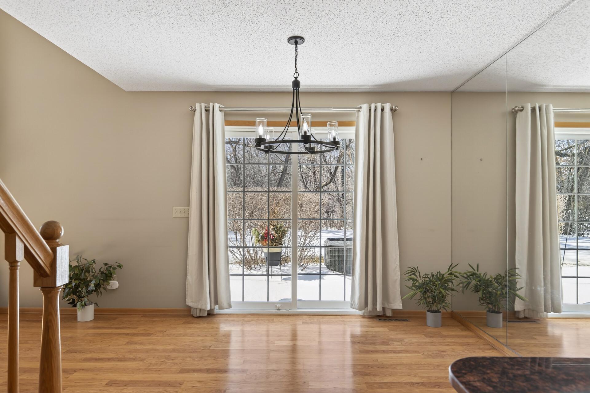 Private Woods Outside Sliding Door