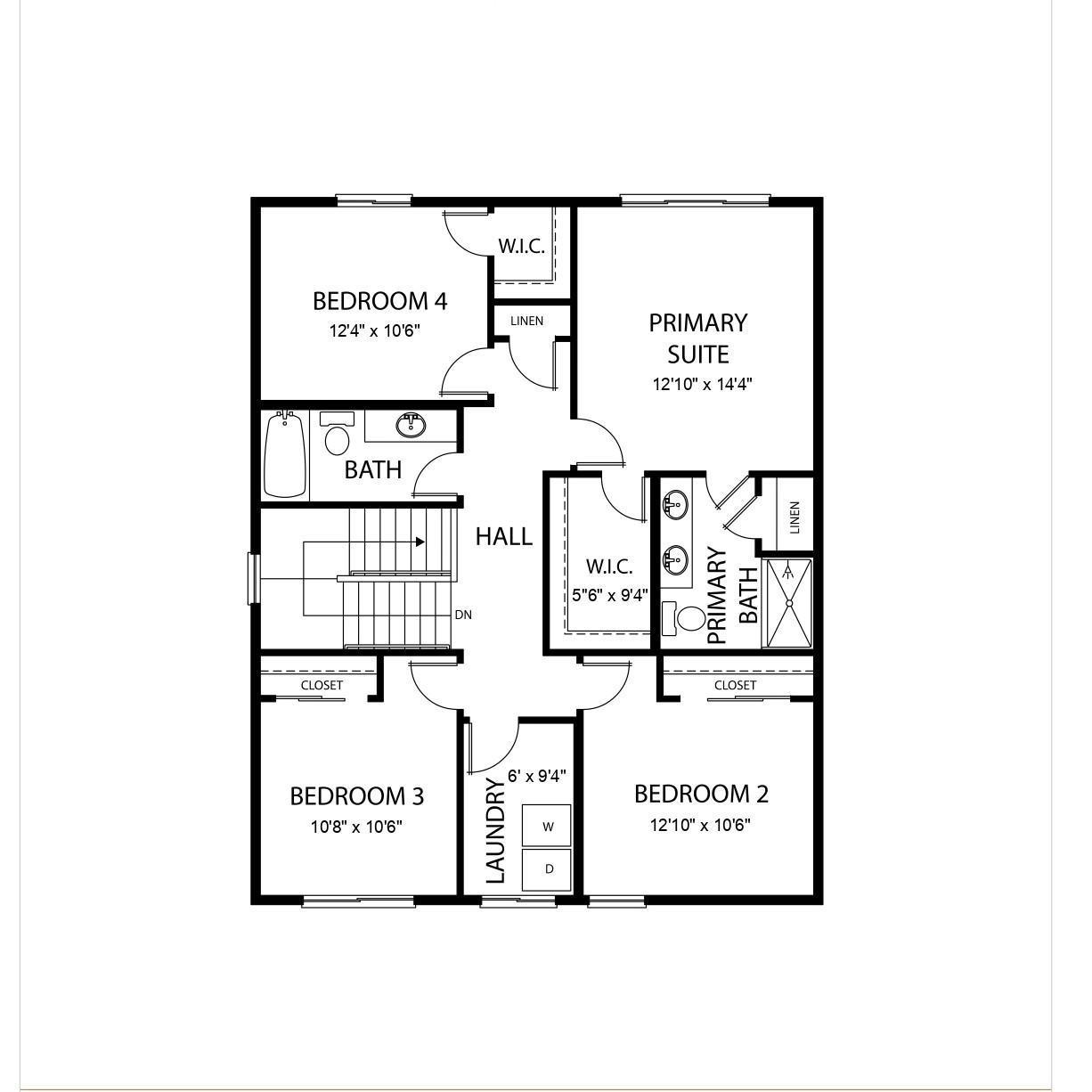 3171 Jandura Ave NE- Upper Level Floor Plan. All measurements are approximate.
