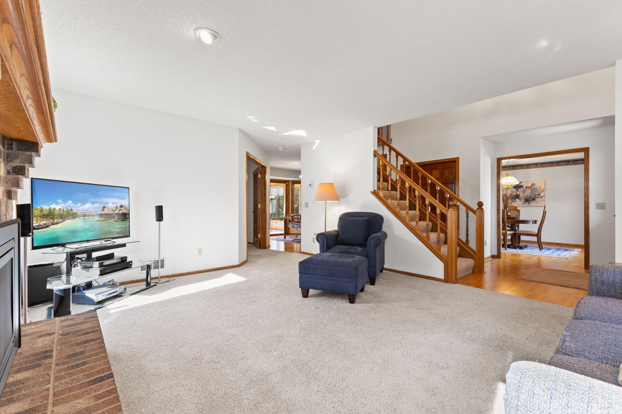 The easy flow of this floor plan allows for an open yet defined living space for your family to enjoy.