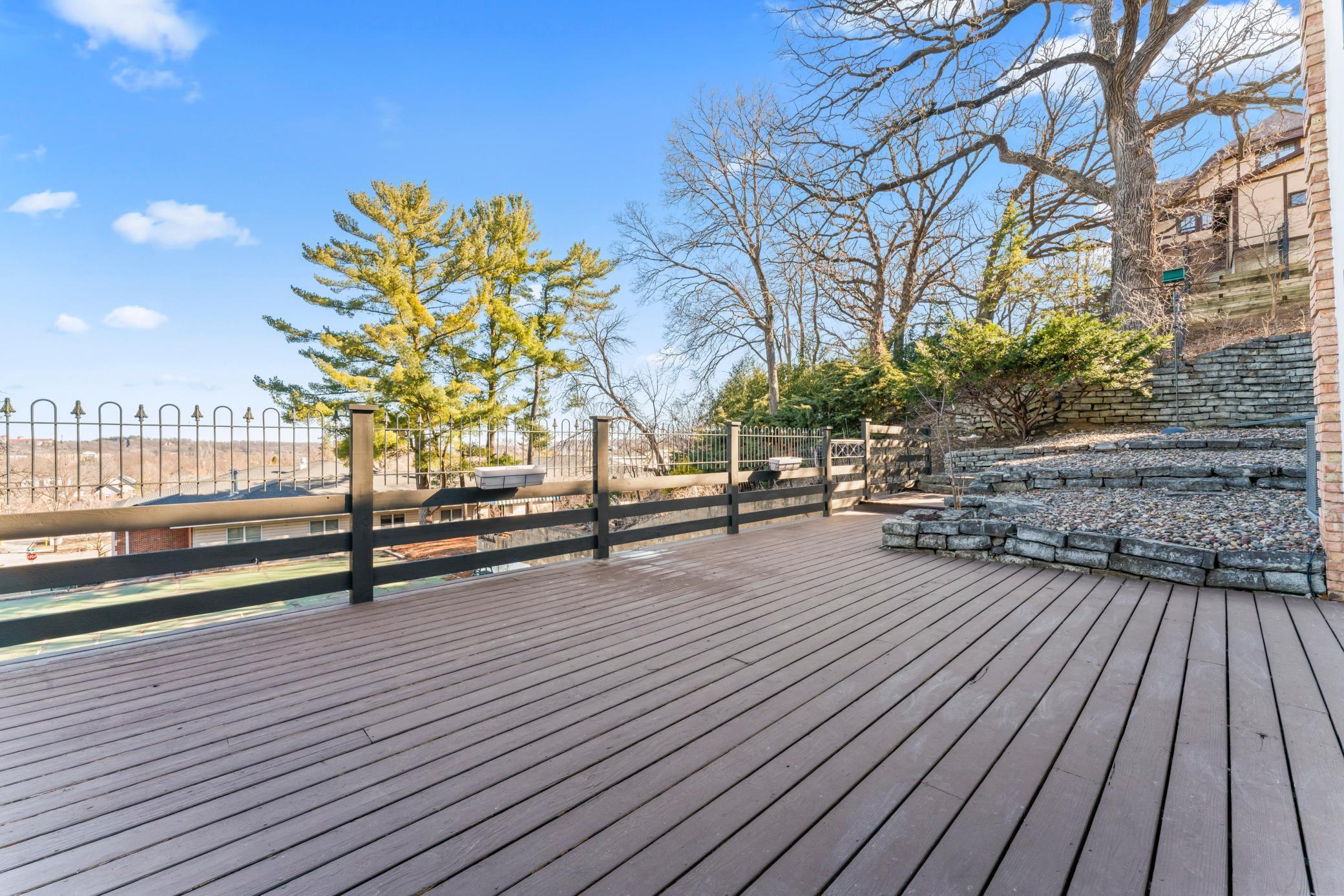 Deck facing downtown Rochester