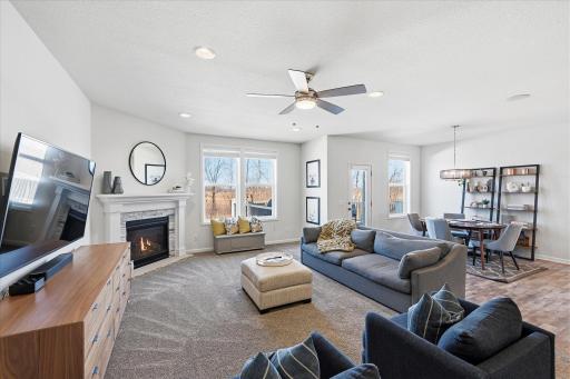 Living to dining area view