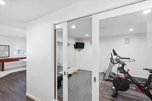 Forego the gym membership. There is a designated home fitness room.