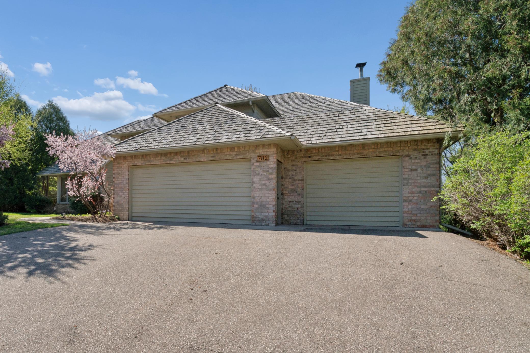 Note the custom garage doors!