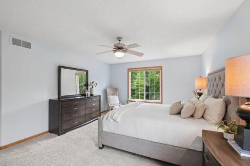 Generous space with room for a reading corner, bookcase - a quiet sanctuary.
