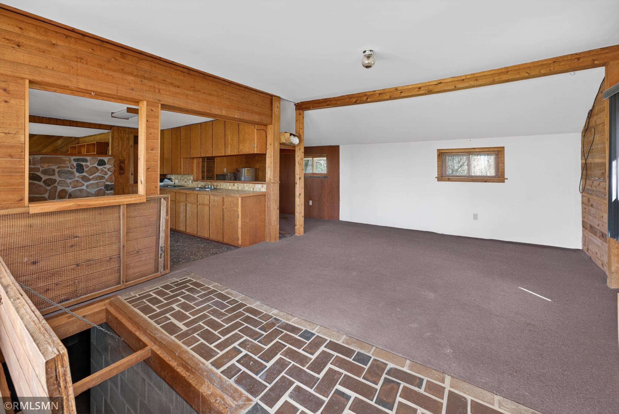 kitchen view with counter