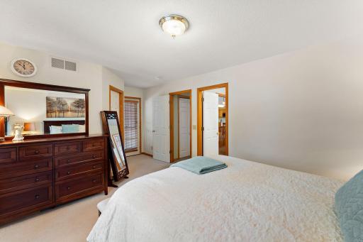 Walk-in closet & walk-through access to full bath